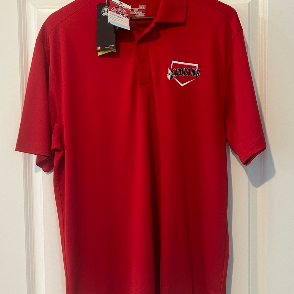 Under Armour Heat Gear Red Polo Shirt - Indianapolis Indians